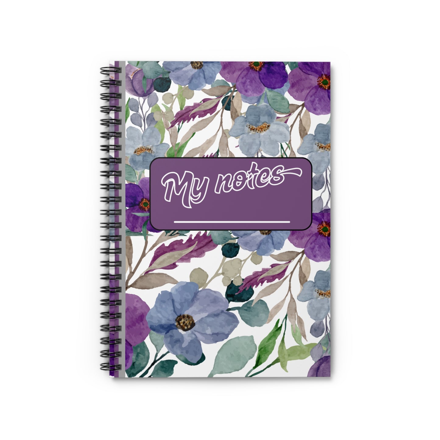 Floral Spiral Notebook - "My Notes" - Perfect for Students and Gift Giving