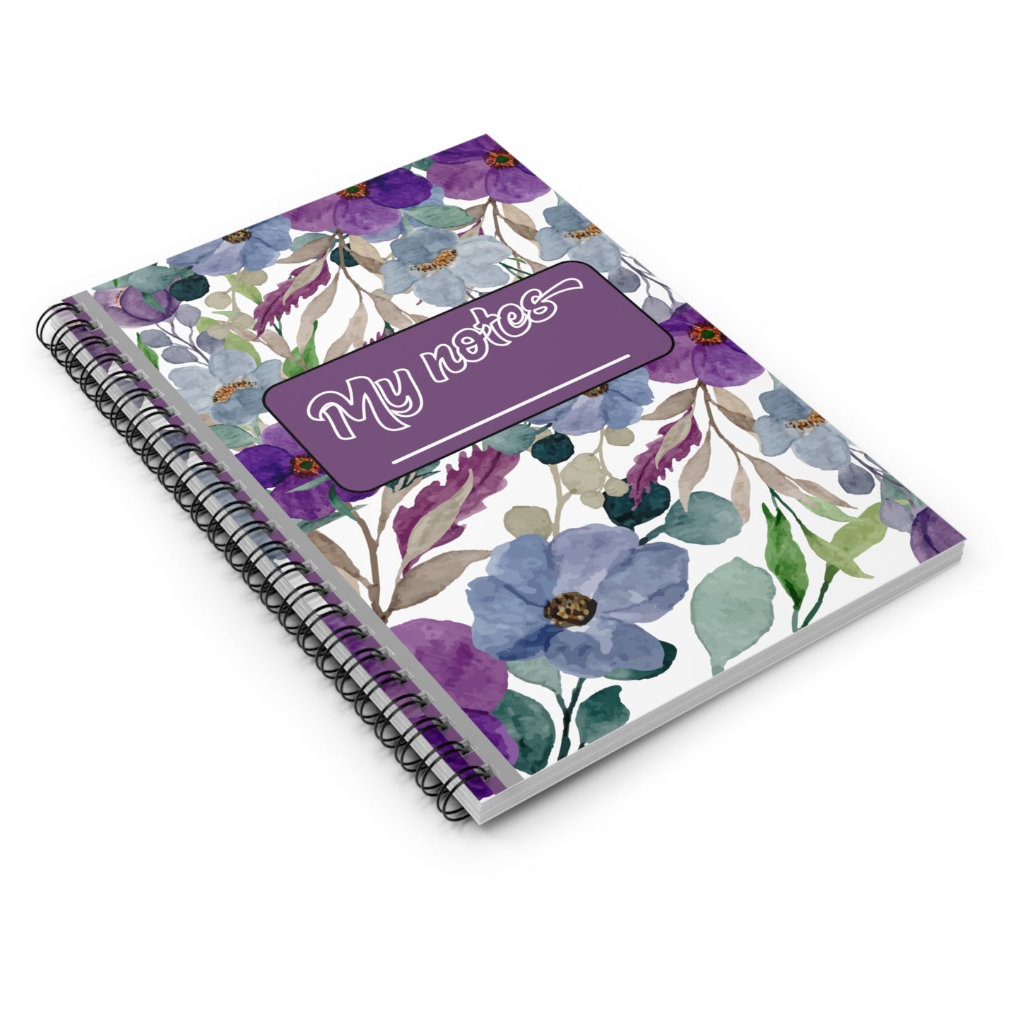 Floral Spiral Notebook - "My Notes" - Perfect for Students and Gift Giving